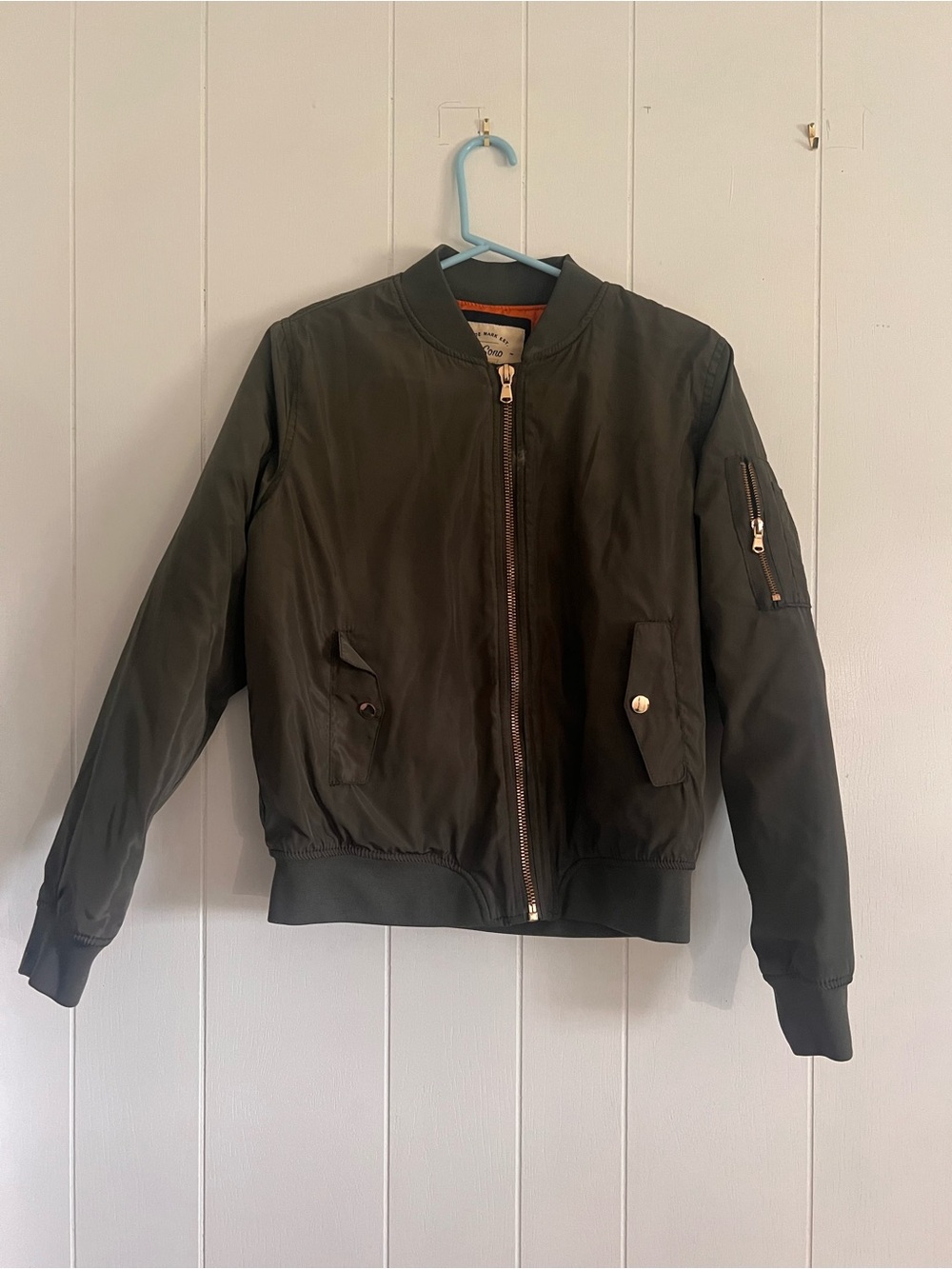 Olive Green Bomber Jacket